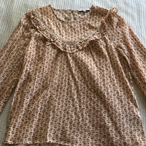 Madewell Ruffle York Prairie Top